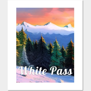 White pass ski - Washington usa Posters and Art